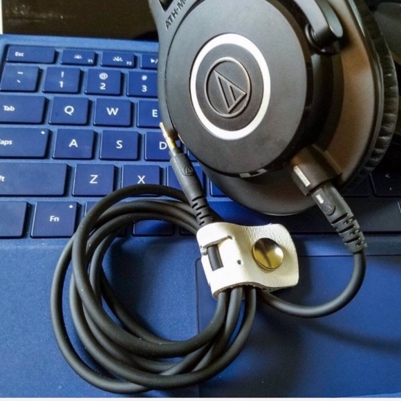 3 pack leather charging cable or cord holder organizer, various colors available - Picture 2 of 7